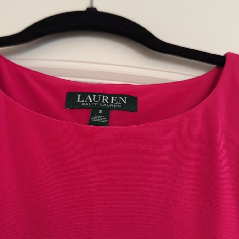 Lauren Ralph Lauren Hot Pink Dress 2 - Picture 2 of 5